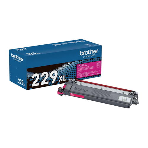 Brother TN229XL Magenta High-Yield Toner Cartridge (TN229XLM) — genuine Brother original, factory sealed box