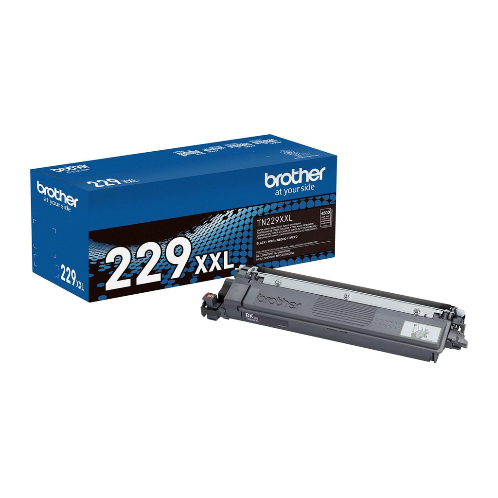 Brother TN229XXL Black Super High-Yield Toner Cartridge (TN229XXLBK) — genuine Brother original, factory sealed box