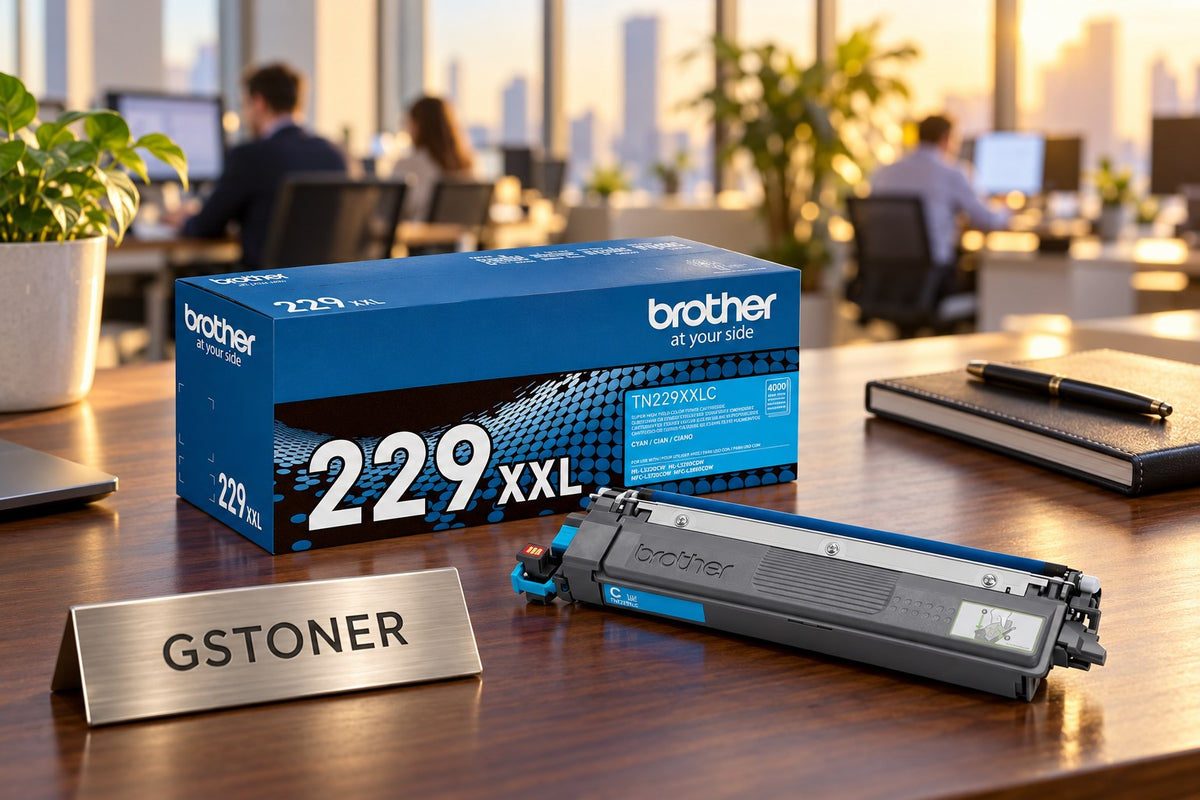 Brother TN229XXL Cyan Super High-Yield Toner Cartridge — GS TONER studio photo