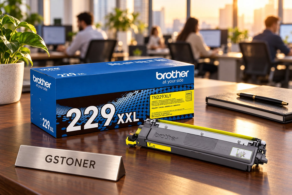 Brother TN229XXL Yellow Super High-Yield Toner Cartridge — GS TONER studio photo