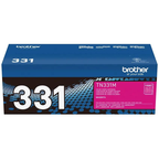 Brother TN331 Magenta Toner Cartridge (TN331M) — genuine Brother original, factory sealed box
