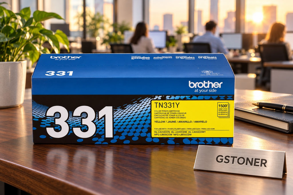 Brother TN331 Yellow Toner Cartridge — GS TONER studio photo