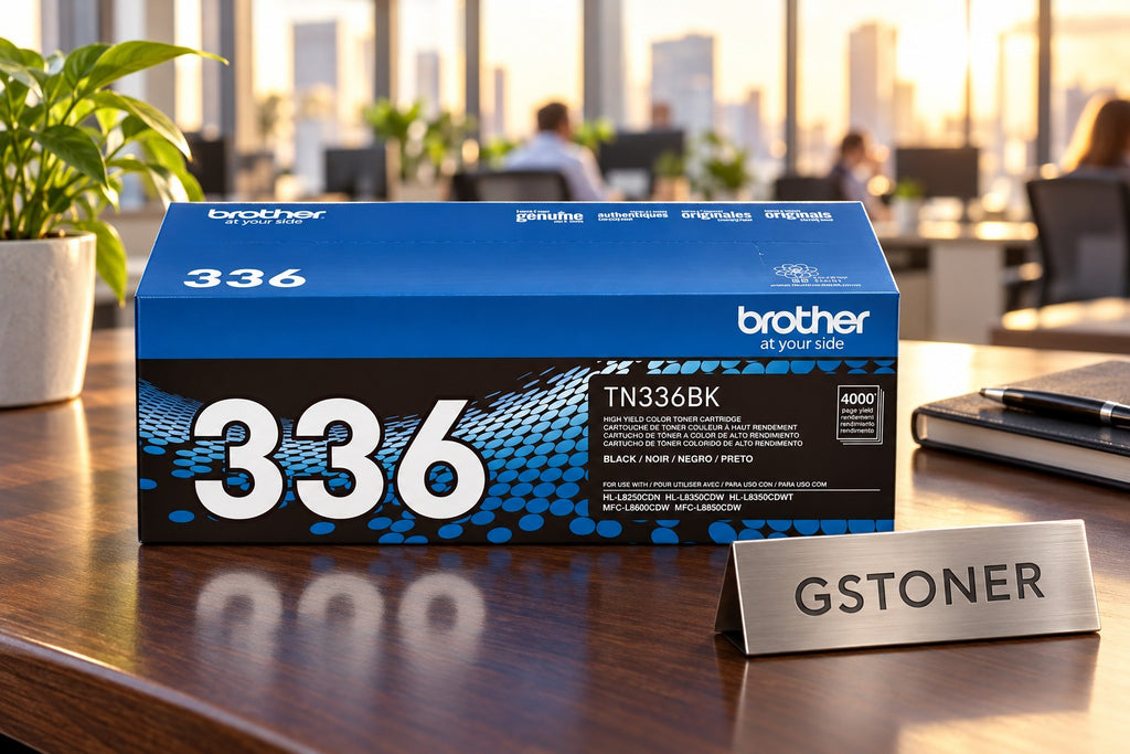 Brother TN336 Black High-Yield Toner Cartridge — GS TONER studio photo