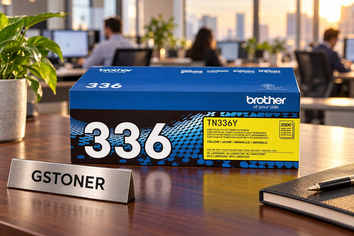 Brother TN336 Yellow High-Yield Toner Cartridge — GS TONER studio photo