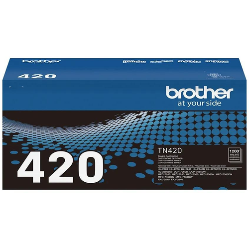 Brother TN420 Toner Cartridge (TN420) — genuine Brother original, factory sealed box
