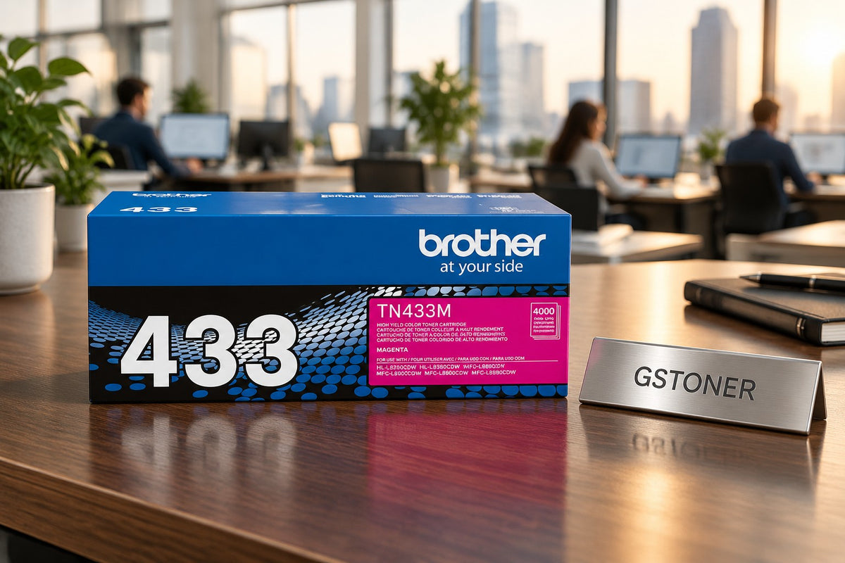 Brother TN433 Magenta High-Yield Toner Cartridge — GS TONER studio photo