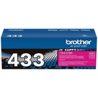 Brother TN433 Magenta High-Yield Toner Cartridge (TN433M) — genuine Brother original, factory sealed box