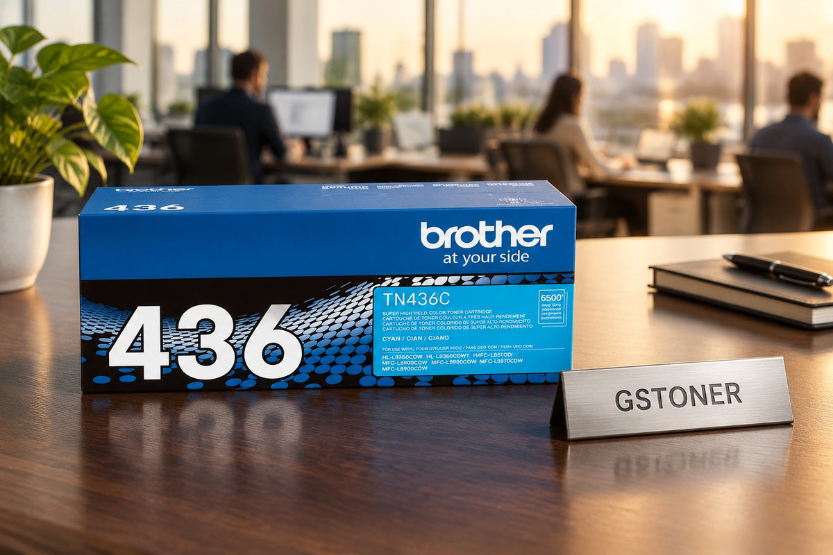 Brother TN436 Cyan Super High-Yield Toner Cartridge — GS TONER studio photo