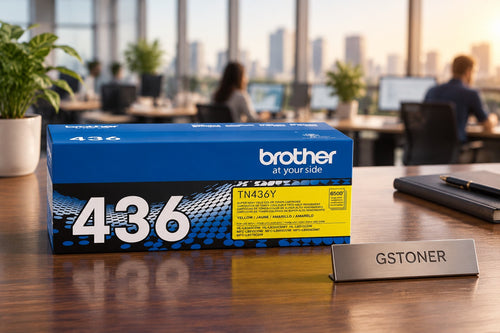 Brother TN436 Yellow Super High-Yield Toner Cartridge — GS TONER studio photo