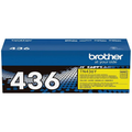 Brother TN436 Yellow Super High-Yield Toner Cartridge (TN436Y) — genuine Brother original, factory sealed box