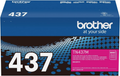 Brother TN437 Magenta Ultra High-Yield Toner Cartridge (TN437M) — genuine Brother original, factory sealed box