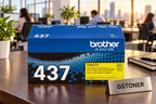 Brother TN437 Yellow Ultra High-Yield Toner Cartridge — GS TONER studio photo