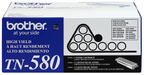 Brother TN580 High-Yield Toner Cartridge (TN580) — genuine Brother original, factory sealed box