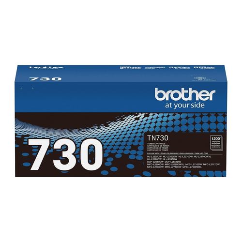 Brother TN730 Toner Cartridge (TN730) — genuine Brother original, factory sealed box