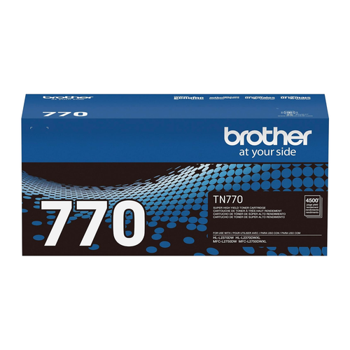 Brother TN770 Super High-Yield Toner Cartridge (TN770) — genuine Brother original, factory sealed box