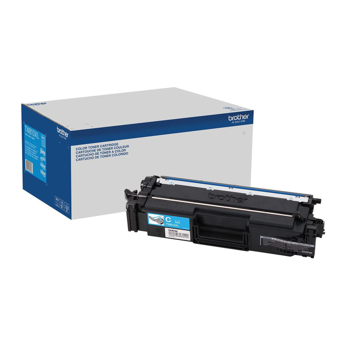 Brother TN810XL Cyan High-Yield Toner Cartridge (TN810XLC) — genuine Brother original, factory sealed box