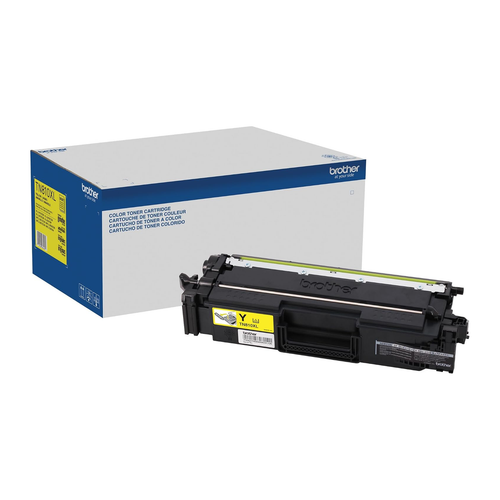 Brother TN810XL Yellow High-Yield Toner Cartridge (TN810XLY) — genuine Brother original, factory sealed box