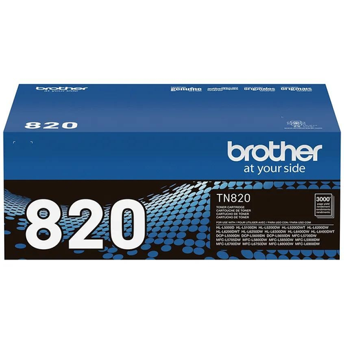 Brother TN820 Toner Cartridge (TN820) — genuine Brother original, factory sealed box