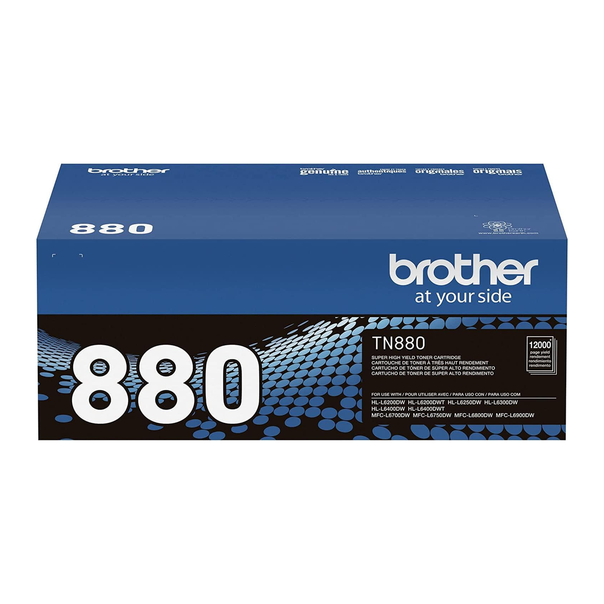Brother TN880 Super High-Yield Toner Cartridge (TN880) — genuine Brother original, factory sealed box