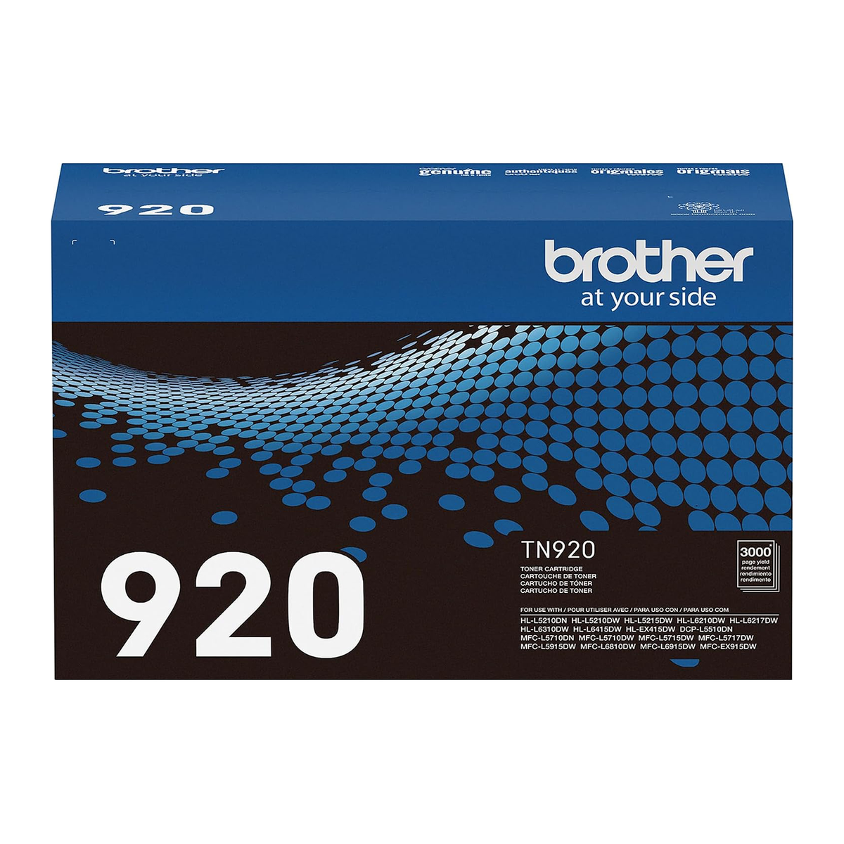 Brother TN920 Toner Cartridge (TN920) — genuine Brother original, factory sealed box