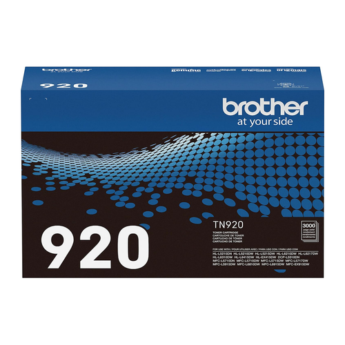 Brother TN920 Toner Cartridge (TN920) — genuine Brother original, factory sealed box