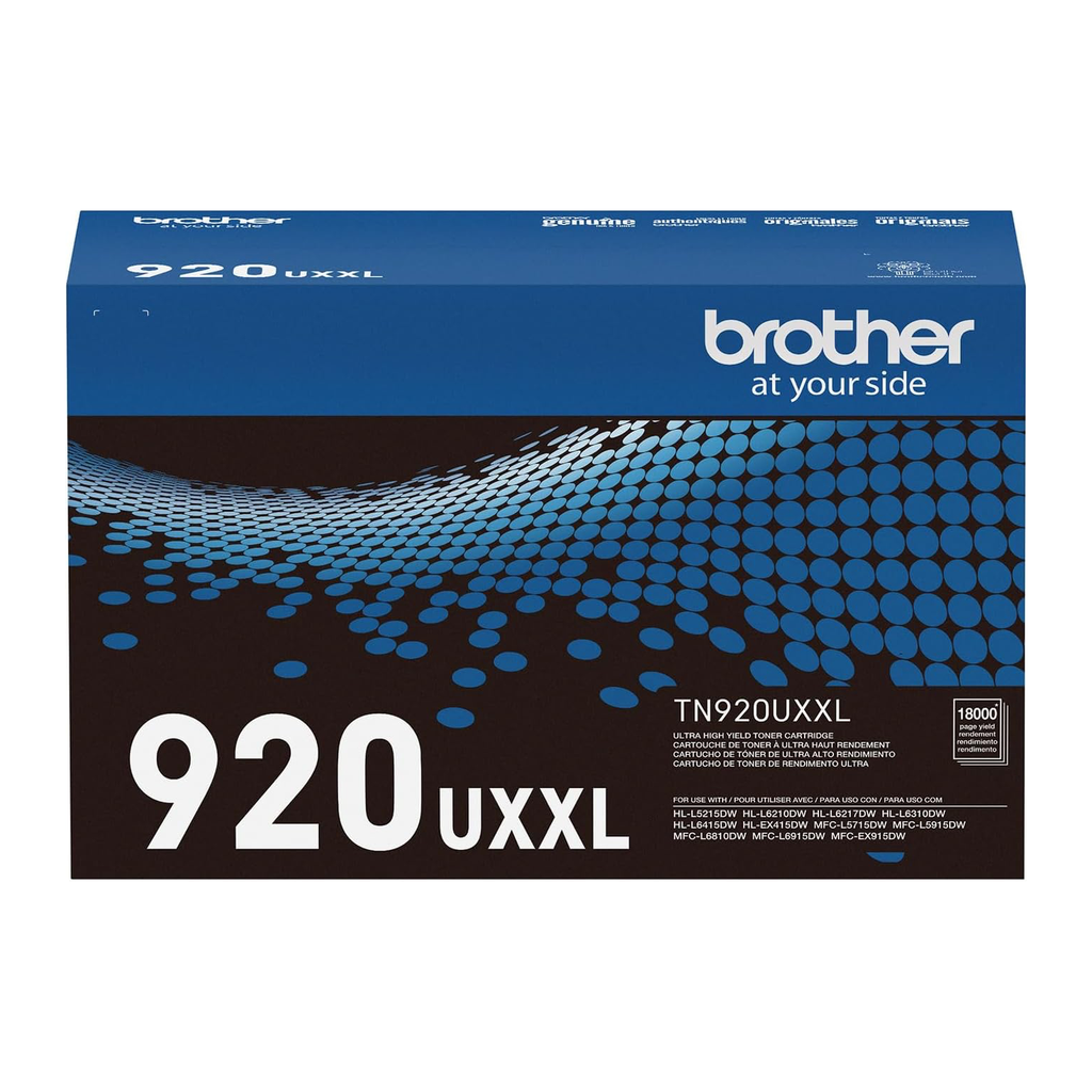 Brother TN920UXXL Ultra High-Yield Toner Cartridge (TN920UXXL) — genuine Brother original, factory sealed box