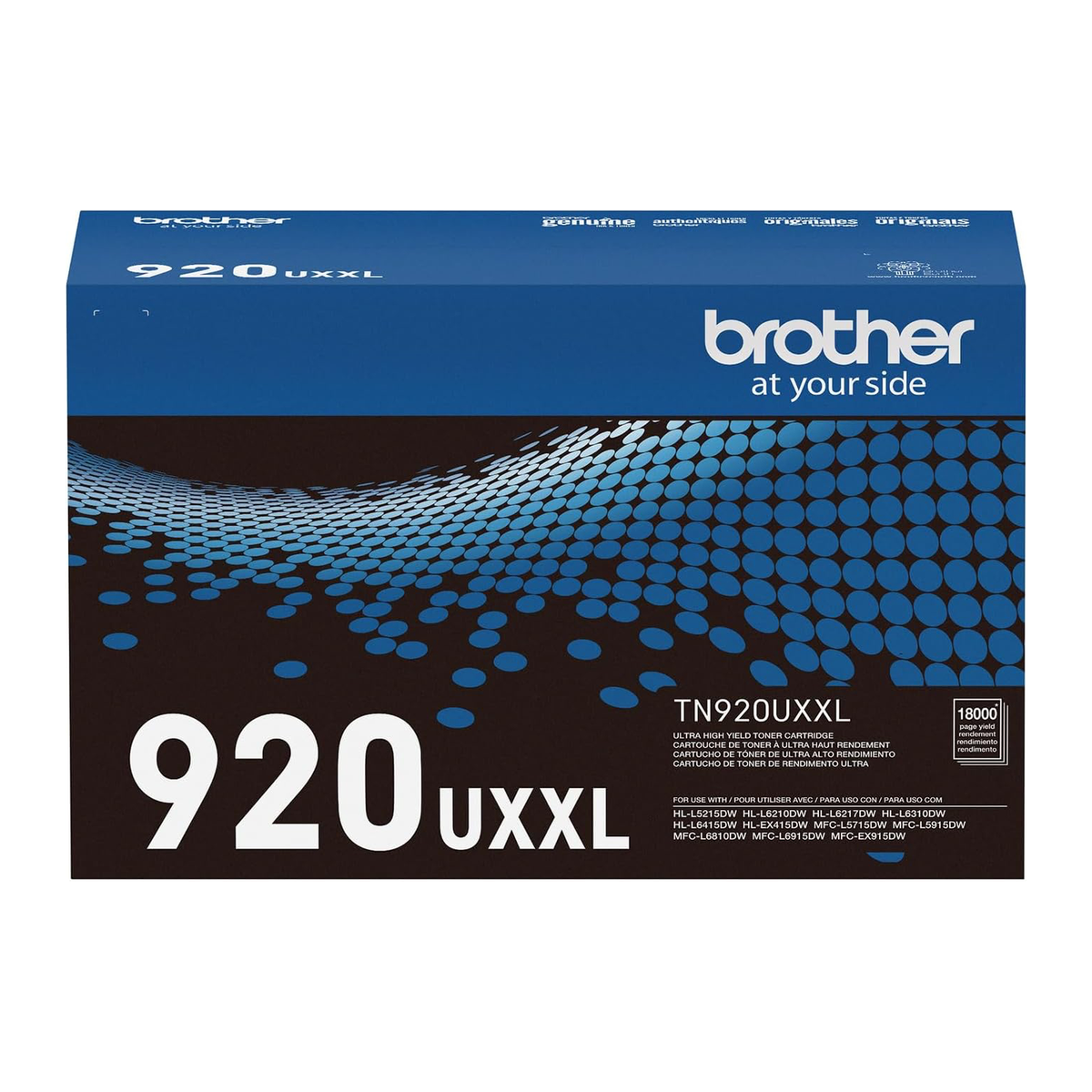 Brother TN920UXXL Ultra High-Yield Toner Cartridge (TN920UXXL) — genuine Brother original, factory sealed box