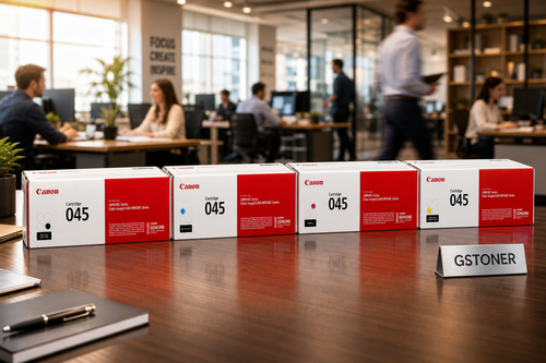 Canon 045 Toner Cartridge CMYK 4-Pack — GS TONER studio photo