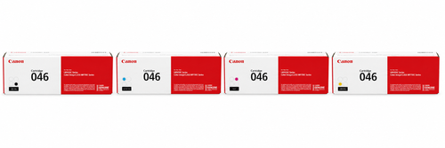 Canon 046 Toner Cartridge CMYK 4-Pack (CRG046-CMYK) — genuine Canon original, factory sealed box