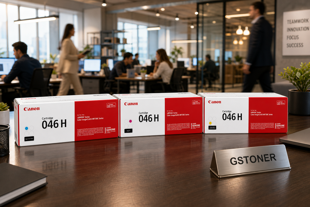 Canon 046H Toner Cartridge CMY 3-Pack — GS TONER studio photo
