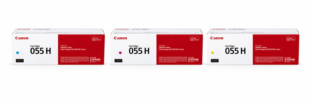 Canon 055H Toner Cartridge CMY 3-Pack