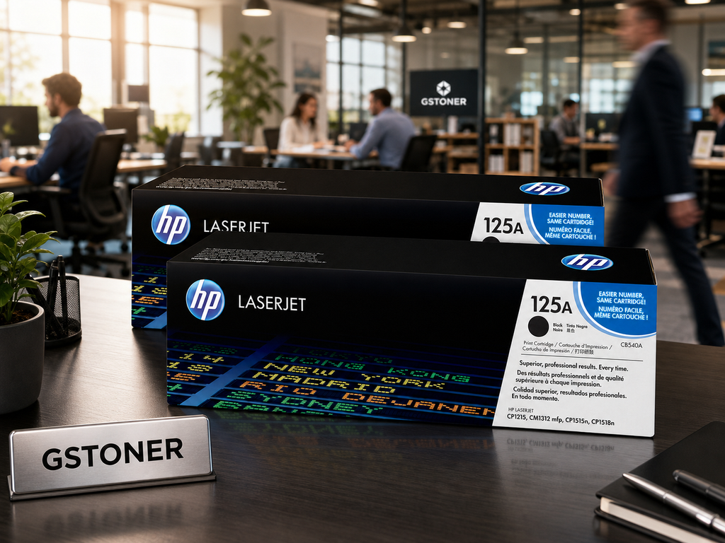 HP 125A Toner Cartridge 2-Pack — GS TONER studio photo