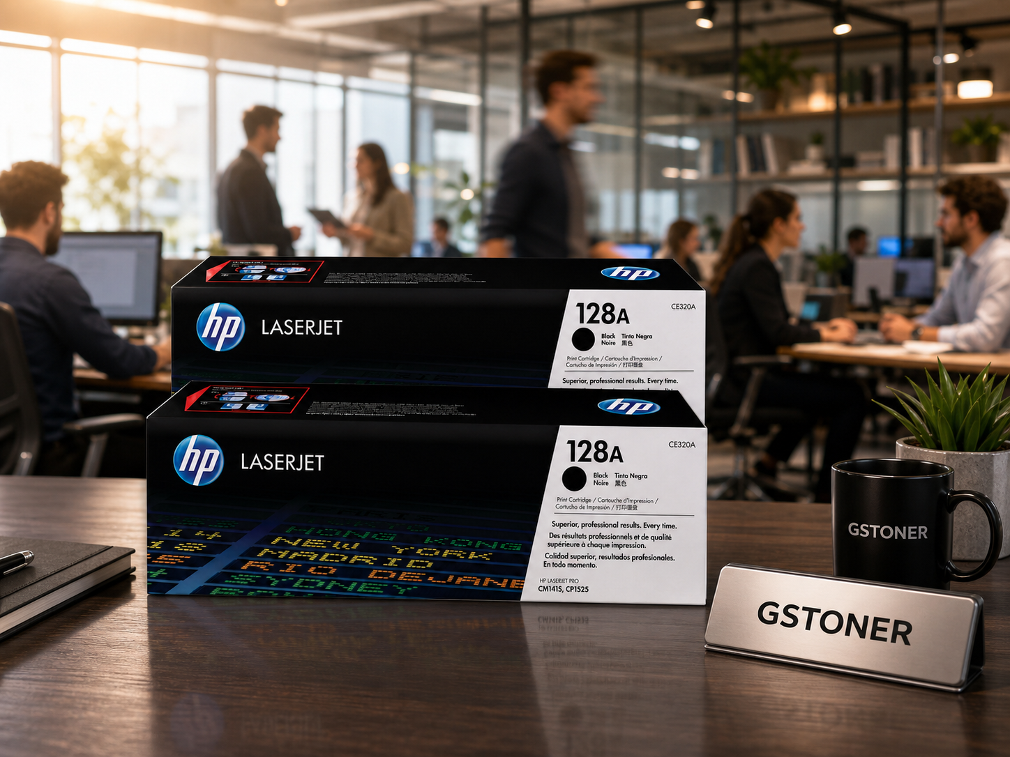 HP 128A Toner Cartridge 2-Pack - GSTONER