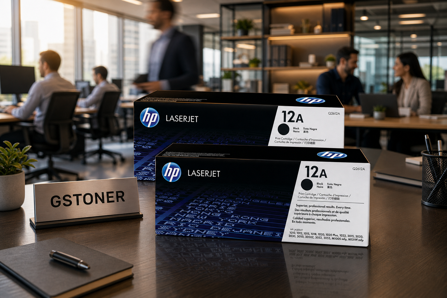 HP 12A Toner Cartridge 2-Pack — GS TONER studio photo