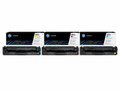HP 202A Toner Cartridge CMY 3-Pack (HP202A-CMY) — genuine HP original, factory sealed box