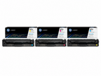 HP 202A Toner Cartridge CMY 3-Pack (HP202A-CMY) — genuine HP original, factory sealed box