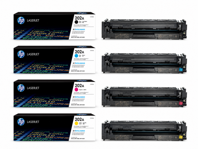 HP 202A Toner Cartridge CMYK 4-Pack
