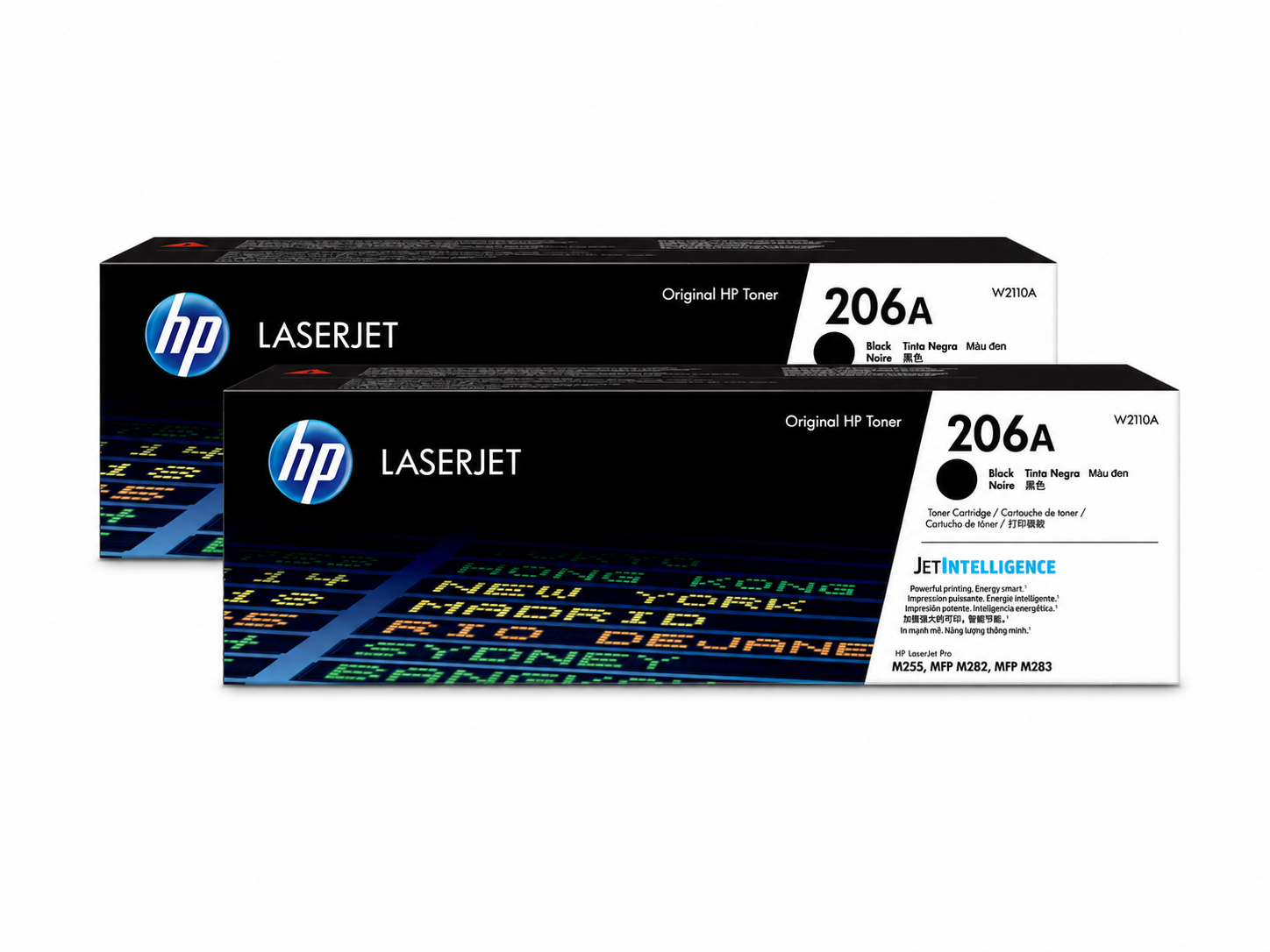 HP 206A Toner Cartridge 2-Pack (HP206A-2PK) — genuine HP original, factory sealed box