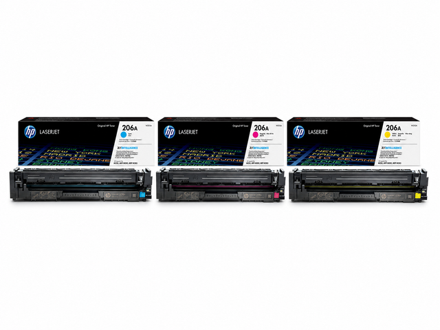 HP 206A Toner Cartridge CMY 3-Pack