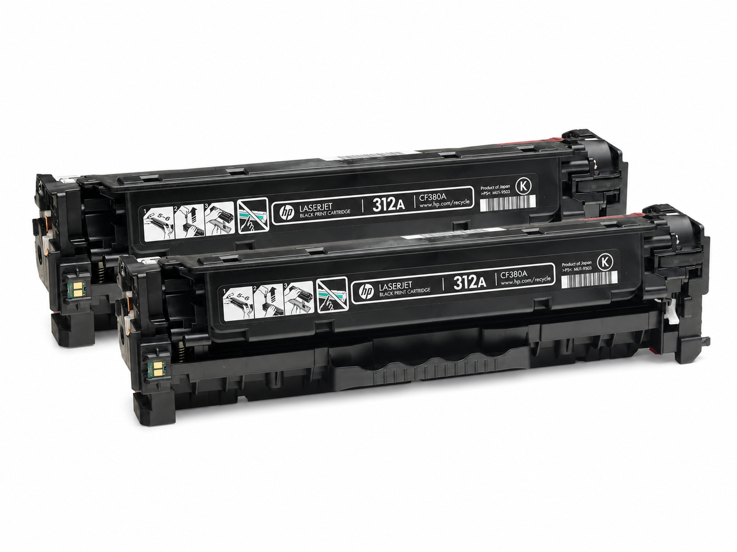 HP 312A Toner Cartridge 2-Pack (HP312A-2PK) — genuine HP original, factory sealed box