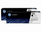 HP 35A Toner Cartridge 2-Pack (HP35A-2PK) — genuine HP original, factory sealed box