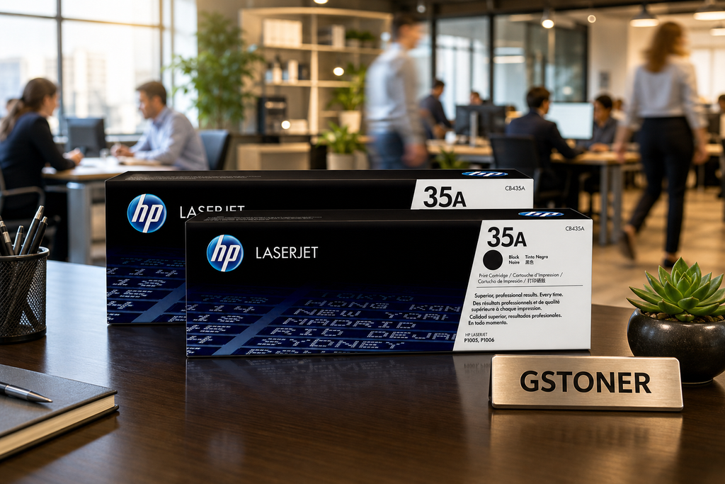 HP 35A Toner Cartridge 2-Pack — GS TONER studio photo