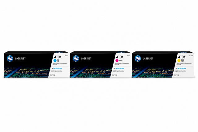 HP 410A Toner Cartridge CMY 3-Pack