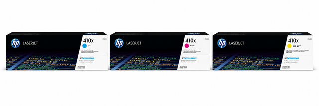 HP 410X Toner Cartridge CMY 3-Pack