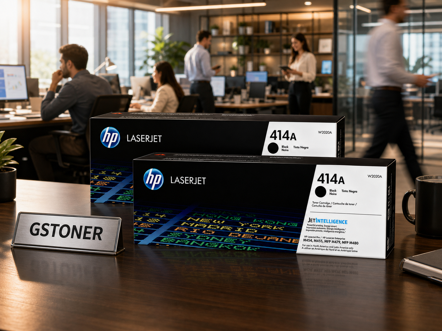 HP 414A Toner Cartridge 2-Pack — GS TONER studio photo