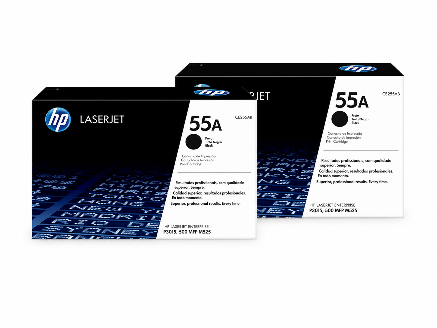 HP 55A Toner Cartridge 2-Pack (HP55A-2PK) — genuine HP original, factory sealed box