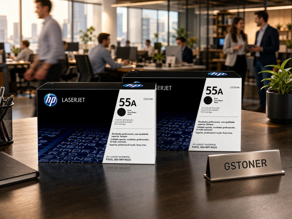 HP 55A Toner Cartridge 2-Pack — GS TONER studio photo