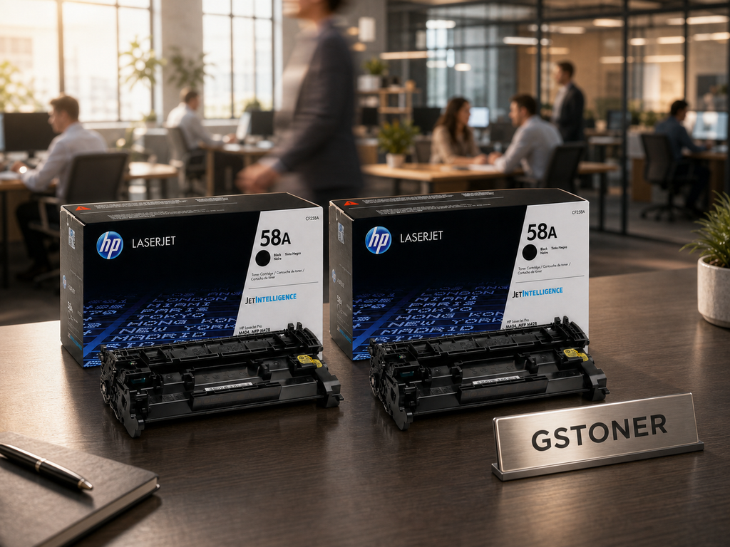 HP 58A Toner Cartridge 2-Pack — GS TONER studio photo