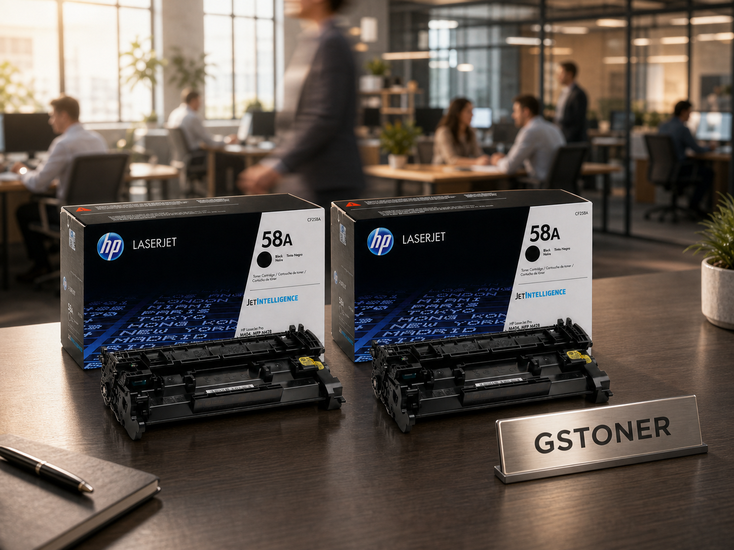 HP 58A Toner Cartridge 2-Pack — GS TONER studio photo