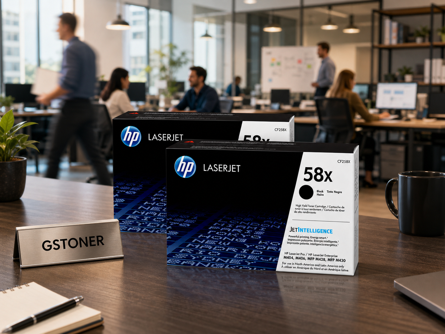 HP 58X Toner Cartridge 2-Pack — GS TONER studio photo